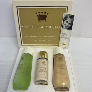 Vtg 1970s Bestline Natural Beauty Boutique Cleanser freshener moisturizer -Z1042